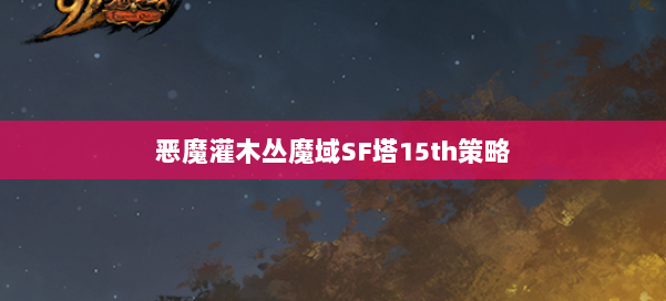 恶魔灌木丛魔域SF塔15th策略
